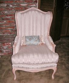 French bergere style wing back chair.  There are 2 of these.