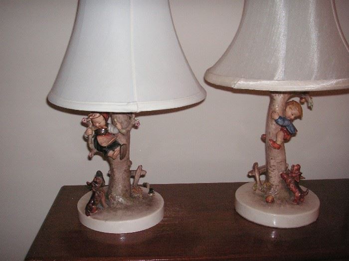 Hummel lamps - as found