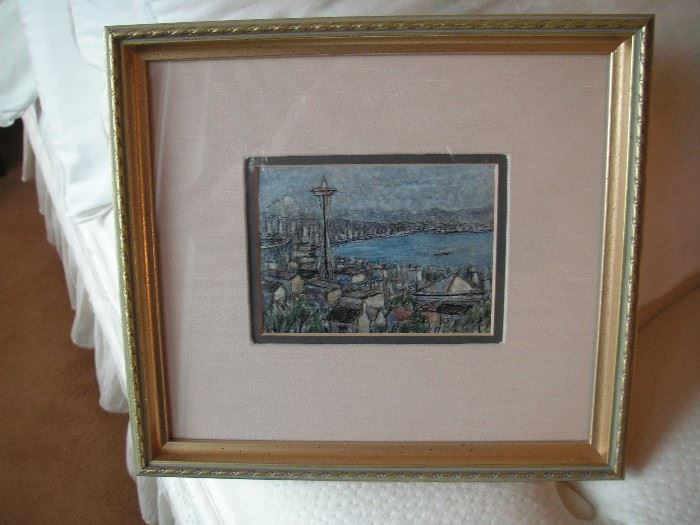 Lisel Salzer - List artist/local artist; "Seattle with Everything"; enamel on copper