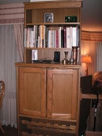 Kitchen armoire for wine and TV