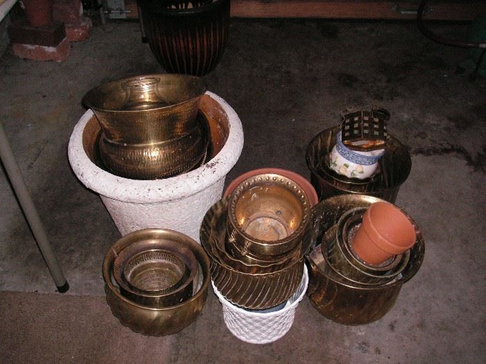 Brass pots