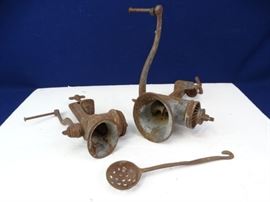 2 Vintage Meat Grinders