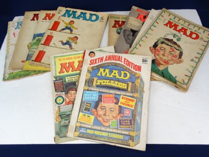 10 Vintage MAD Magazines