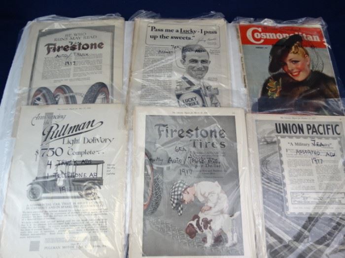 Assorted 1900s Mag Ads