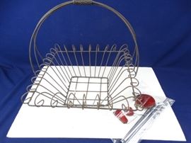 Decorative Wire Basket Chimes