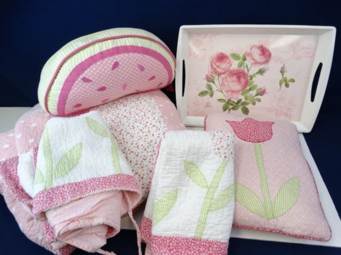 Pink Quilt Pillows