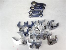 SnapOn 38 Drive Crowfoot wrenches