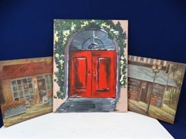 3 Cafe Canvases