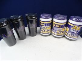 6 Collegiate Insulated Mugs  LSU
