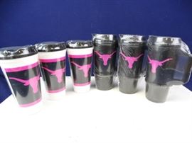6 PINK Collegiate Insulated Mugs  UT