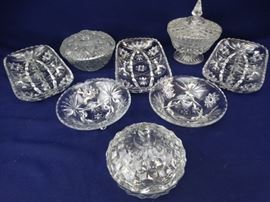 Pressed Glass Serving Dishes