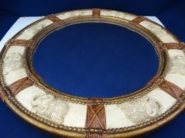 Round Elephant Mirror