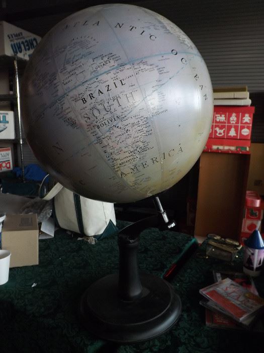 large globe/newer to look vintage