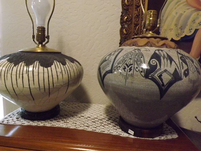dedoro artist lamps pottery