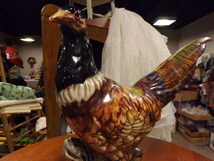 older porcelain pheasant