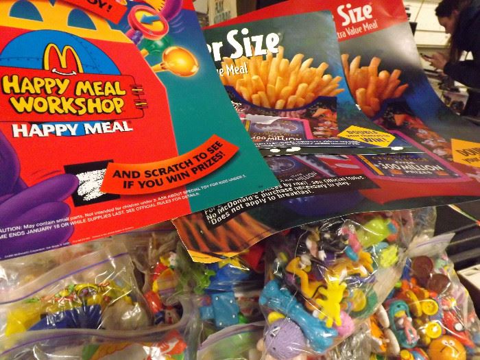 app 600 pc 1980s/1990s McDonalds Collection...good amount are unopened pks...sold as Lot Only