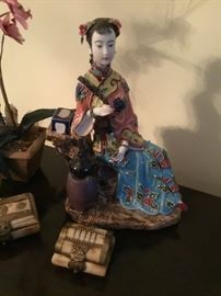 Asian ceramic statue 