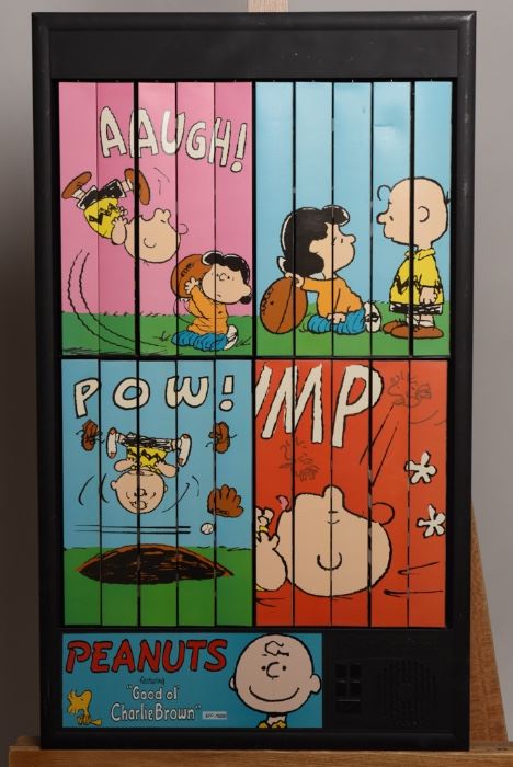 Peanuts Charlie Brown and Snoopy Baseball Animation Art.  Picture moved and talks titled Good ol Charlie Brown