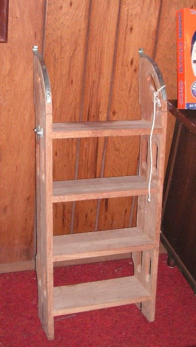 Wooden boat ladder