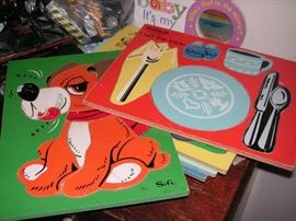 Vintage wooden puzzles