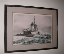 Wedell Foss tugboat print