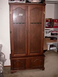 Locking gun cabinet