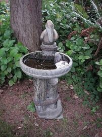 Concrete bird bath
