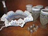 Hob nail glass
