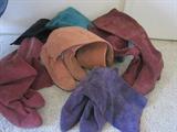 Ladies suede boots, many pairs