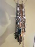 semi-precious stones, endless amount of costume jewelry, some vintage