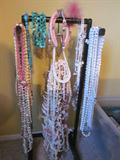 semi-precious stones, endless amount of costume jewelry, some vintage