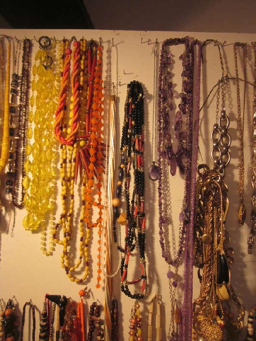 semi-precious stones, endless amount of costume jewelry, some vintage