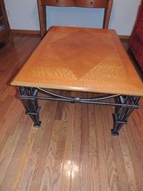 Sofa table and 2 matching side tables. $85