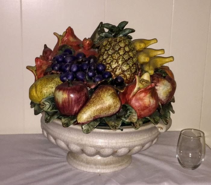 Large Porcelain Fruit Bowl