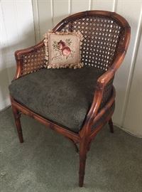 Bamboo Carved Bentwood Club Chair