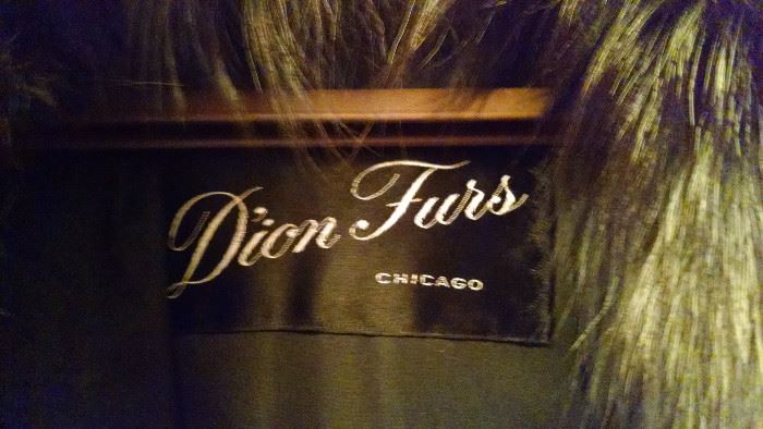 CLOSE-UP...SILVER FOX...DION FURS ..CHICAGO