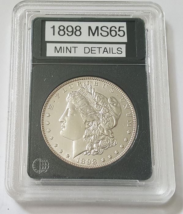 HCC033 1898 Morgan Silver Dollar MS65
