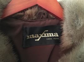 63. Maxima New York Car Length Mink Coat
