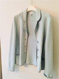 72. Escada Pale Green Wool Women's Jacket