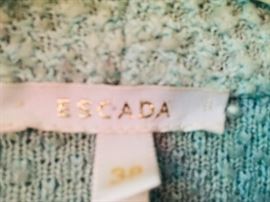72. Escada Pale Green Wool Women's Jacket