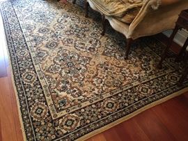 27. Oriental Rug in Black/Beige/Gold (6'3" x 9'6")