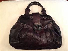 31. Valentino Black Leather Handbag