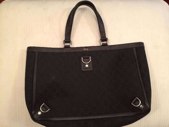 38. Gucci Dark Brown Tote Handbag