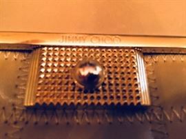 43. Jimmy Choo Quilted Leather Beige Handbag w/ Goldtone Clasp