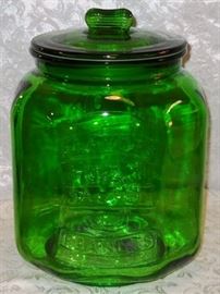 Green peanut jar