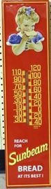 Array of advertising thermometers