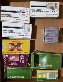 Assorted boxed bullets