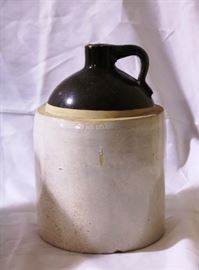 Brown & white 2 gallon jug