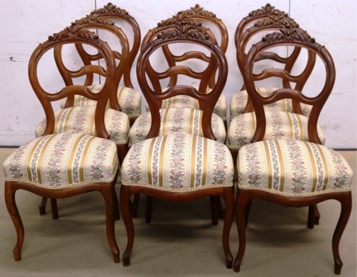 Fabulous matched set of Victorian chairs