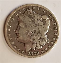 1879 Carson City silver dollar